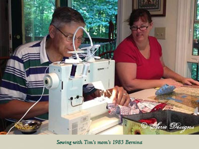 Tim and Andrae Sewing